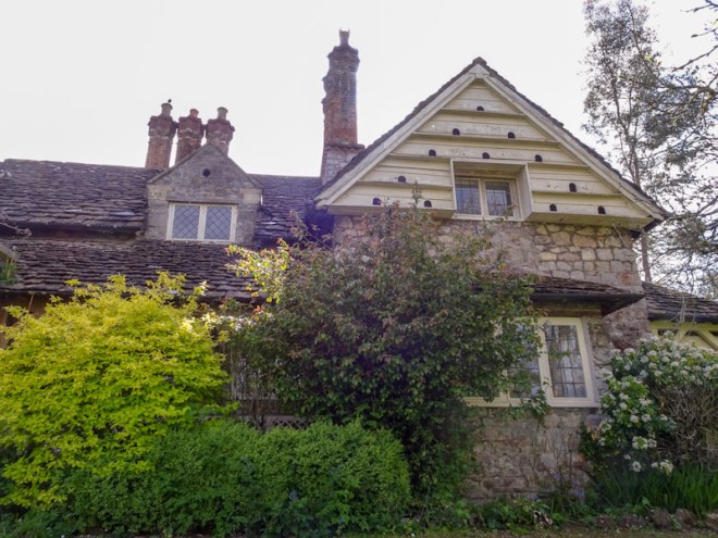 Dove doors at No 4 Blaise Hamlet, Bristol, May 2021