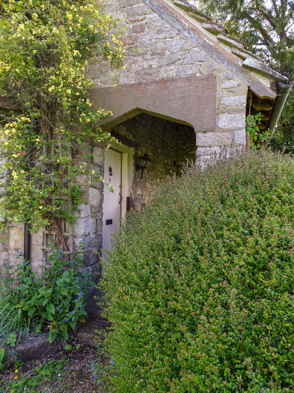 Door at No 5 Blaise Hamlet, Bristol, May 2021