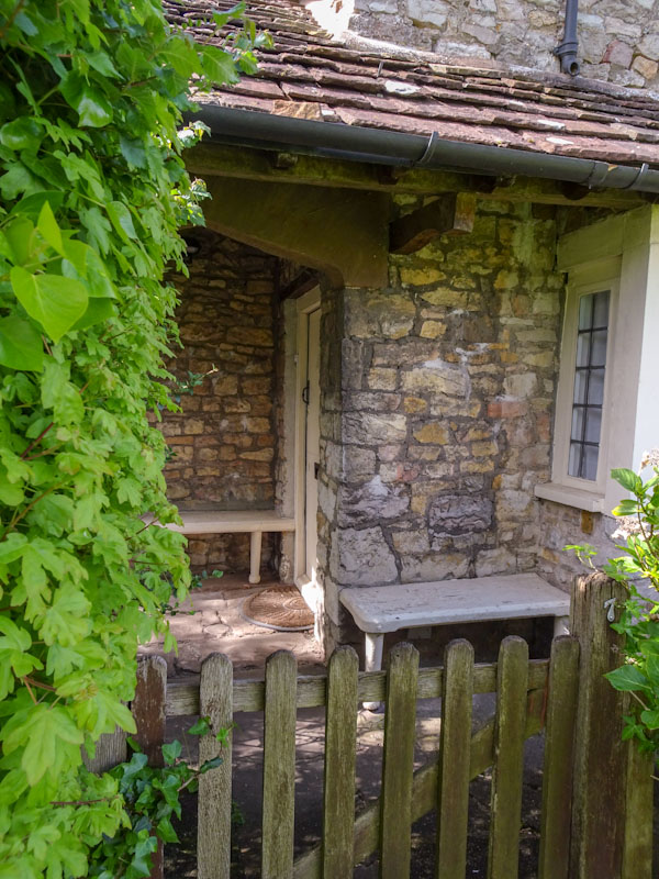 Door at No 6 Blaise Hamlet, Bristol, May 2021