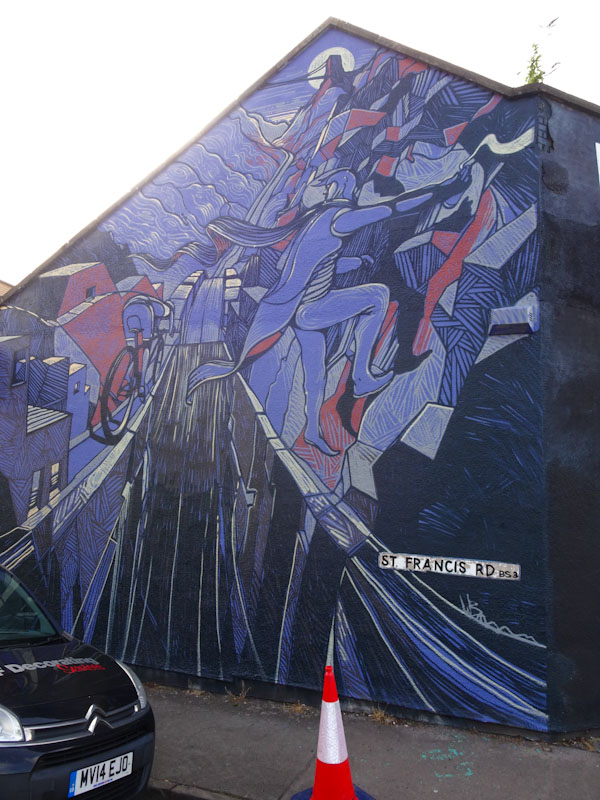 Will Barras, St Francis Road, Bristol, May 2021, Upfest 21