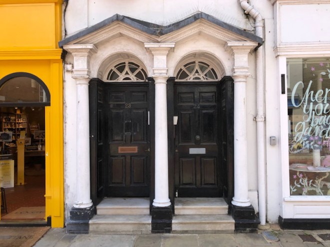 Double doors, Chichester, May 2021