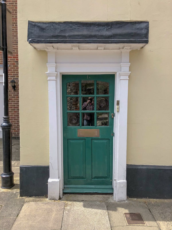 Green doorfie, Chichester, May 2021
