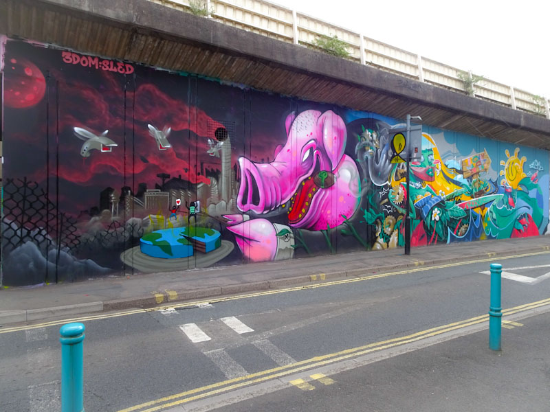 3Dom and Sled One, M32 Spot, Bristol, May 2021
