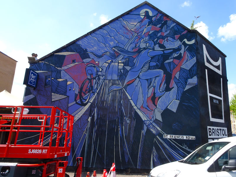 Will Barras, St Francis Road, Bristol, May 2021, Upfest 21