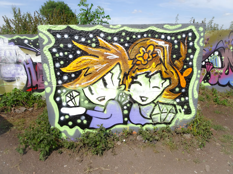 Face 1st, Purdown Battery, Bristol, July 2021