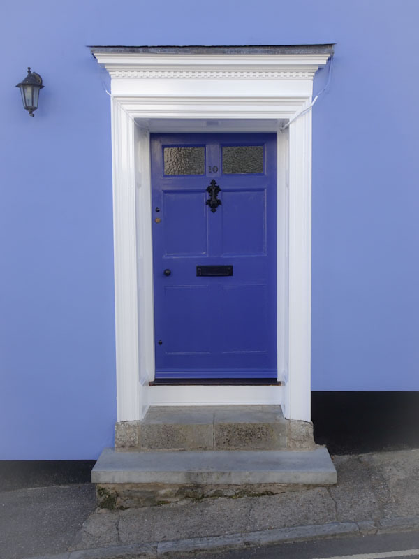 Blue door, Lyme Regis, July 2021