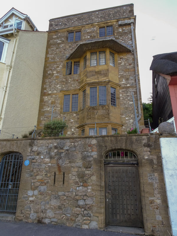 Seafront house and door, Lyme Regis, July 2021