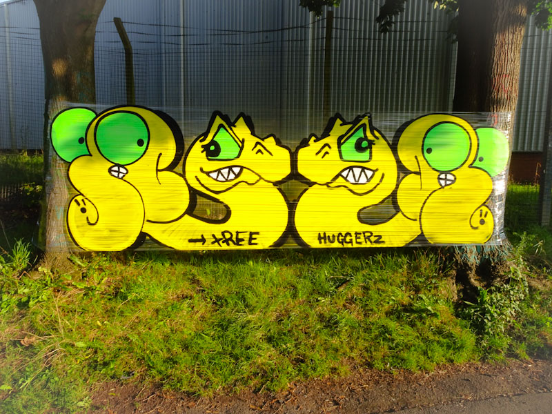 Ryder and T-Rex, M32 roundabout, Bristol, August 2021