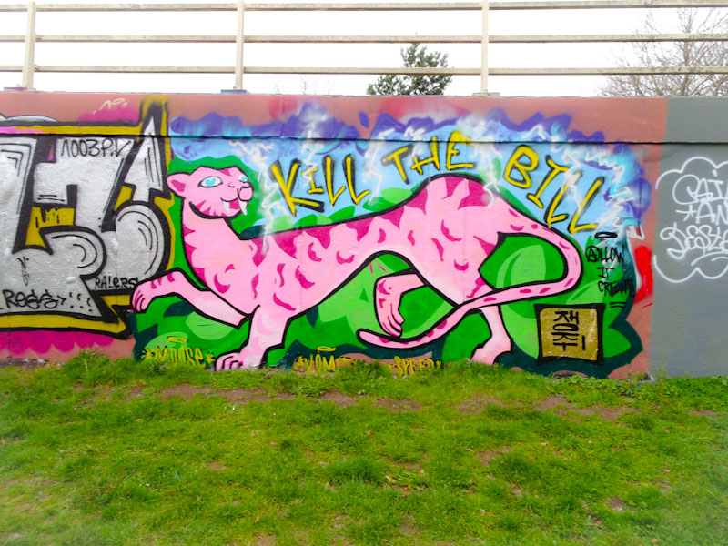 Maesyhook, M32 roundabout, Bristol, March 2021