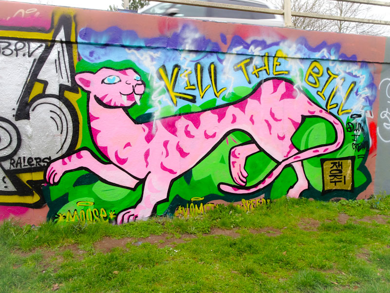 Maesyhook, M32 roundabout, Bristol, March 2021