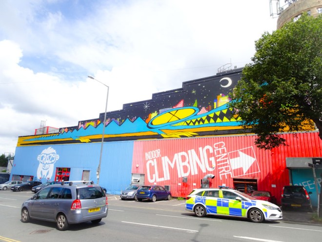 Rowdy, Redpoint Climbing Centre, Bristol, July 2021, Upfest21