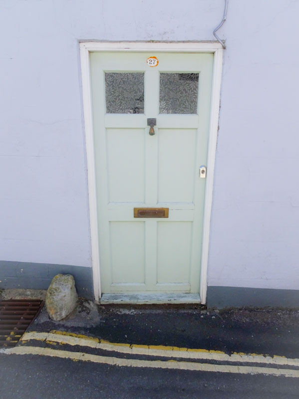 Pale door, Lyme Regis, Dorset, July 2021