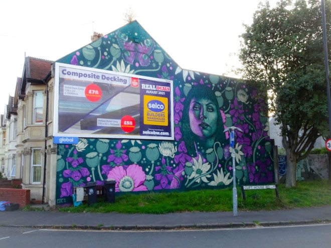 Philth and N4T4, Clift House Road, Bristol, August 2021, Upfest 21