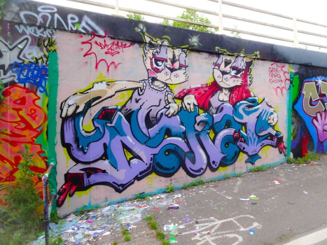 Daz Cat, M32 roundabout, Bristol, July 2021