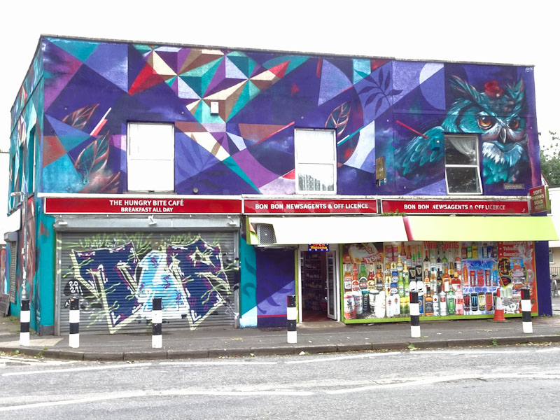 The Hass and Paul Monsters, Ashton Road, Bristol, August 2021, Upfest 21