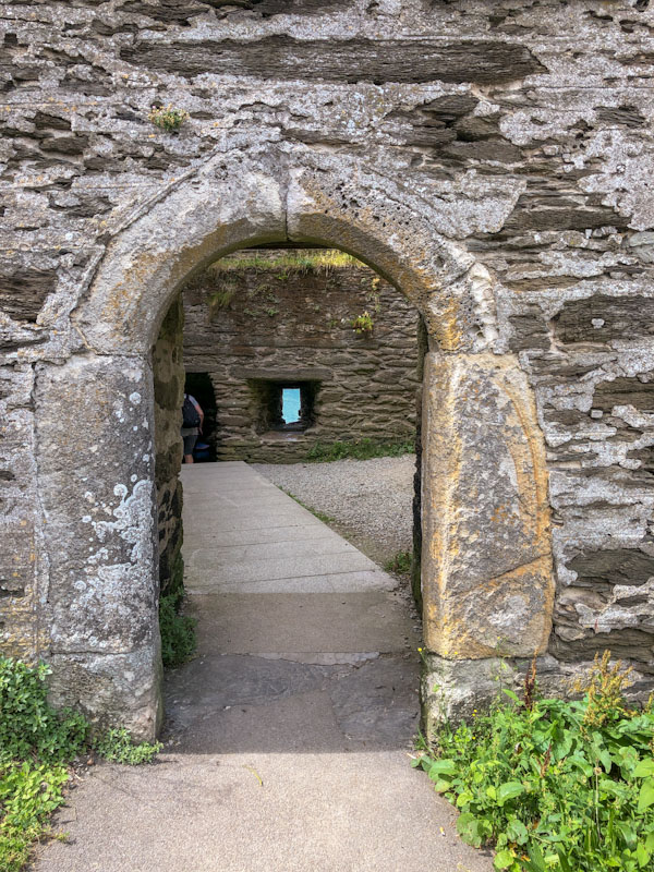 Polruan Block House door, Polruan, Cornwall, August 2021