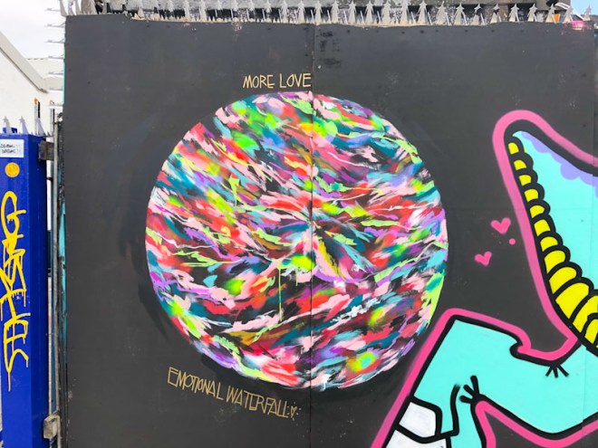 Emotional Waterfall Art, Alfred Street, Bristol, September 2021