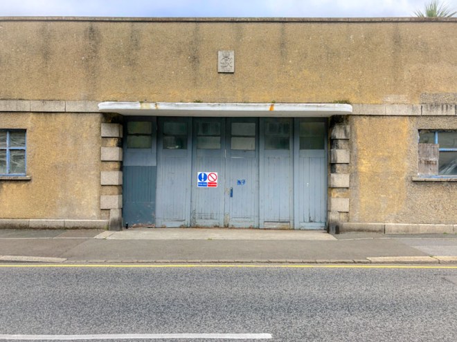 Folding workshop doors, Truro, Cornwall, August 2021