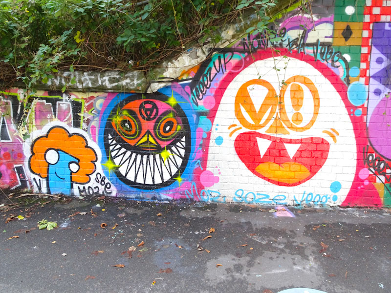 Vee and Stinkfish, St Werburghs, Bristol, October 2021