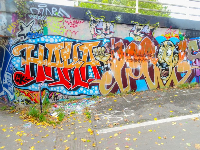 Haka, Logoe and Sepr, M32 roundabout, Bristol, October 2021