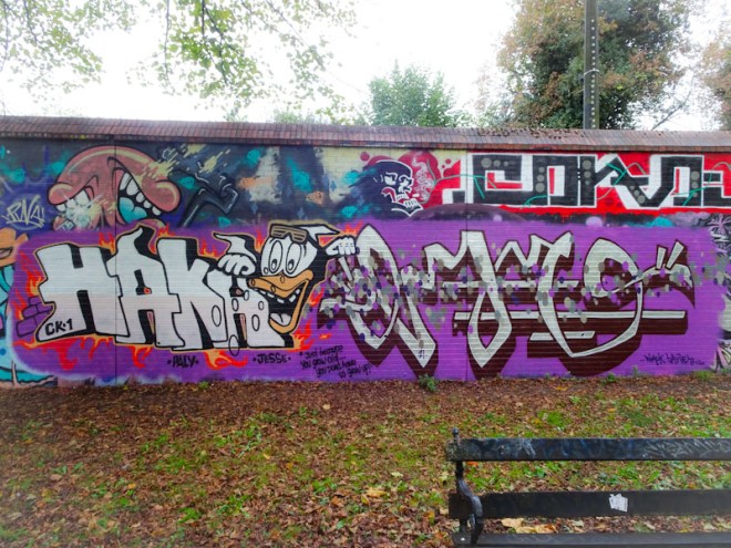 Haka and Logoe, Sparke Evans Park, Bristol, November 2021