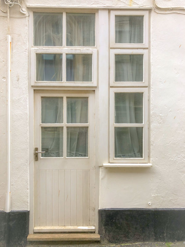 Multiple windows and door, Looe, Cornwall, October 2021