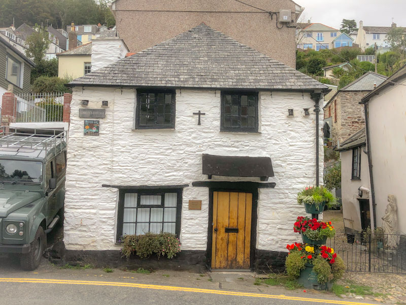 Old cottage, newish door, Looe, Cornwall, October 2021