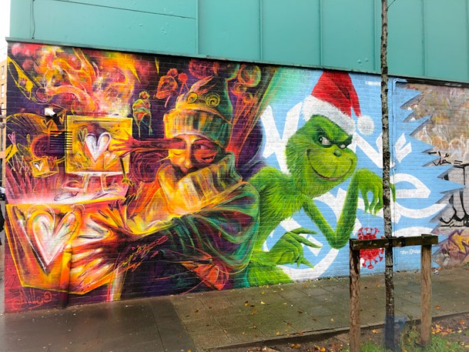 Tom Miller and Kin Dose (Kin Official), Nelson Street, Bristol, December 2021