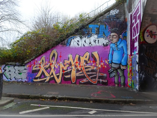 Logoe and Silent Hobo, St Werburghs, Bristol, December 2021