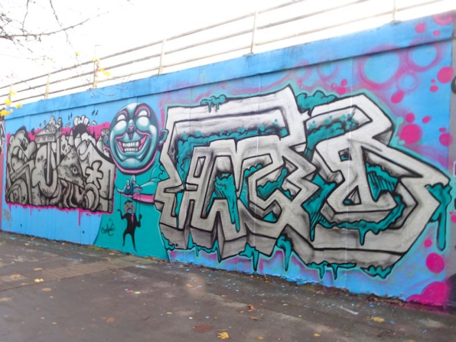 Soap, Zake and Face 1st, M32 roundabout, Bristol, December 2021