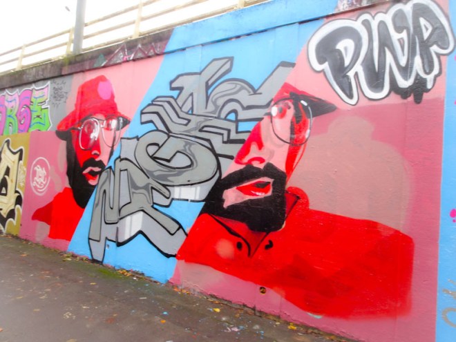 Nightwayss, M32 roundabout, Bristol, December 2021