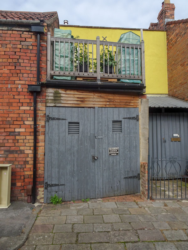 Double garage doors, Bristol, June 2021