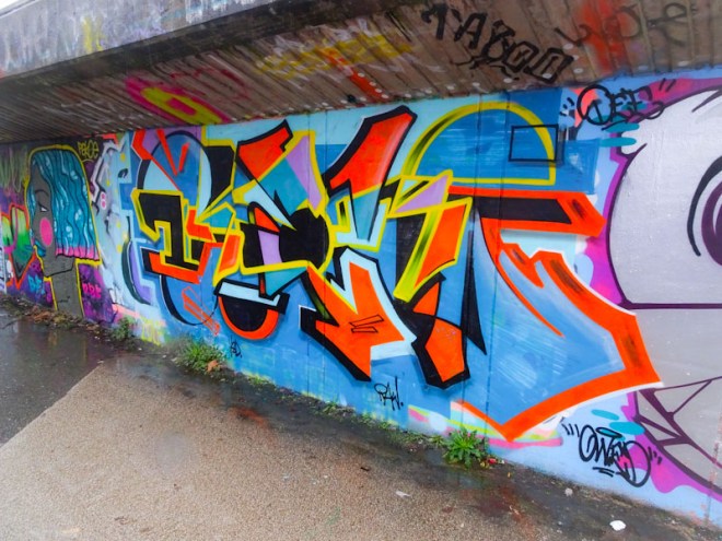 Benjimagnetic, M32 Cycle path, Bristol, January 2022