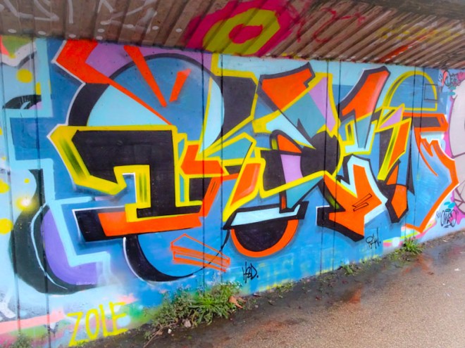 Benjimagnetic, M32 Cycle path, Bristol, January 2022