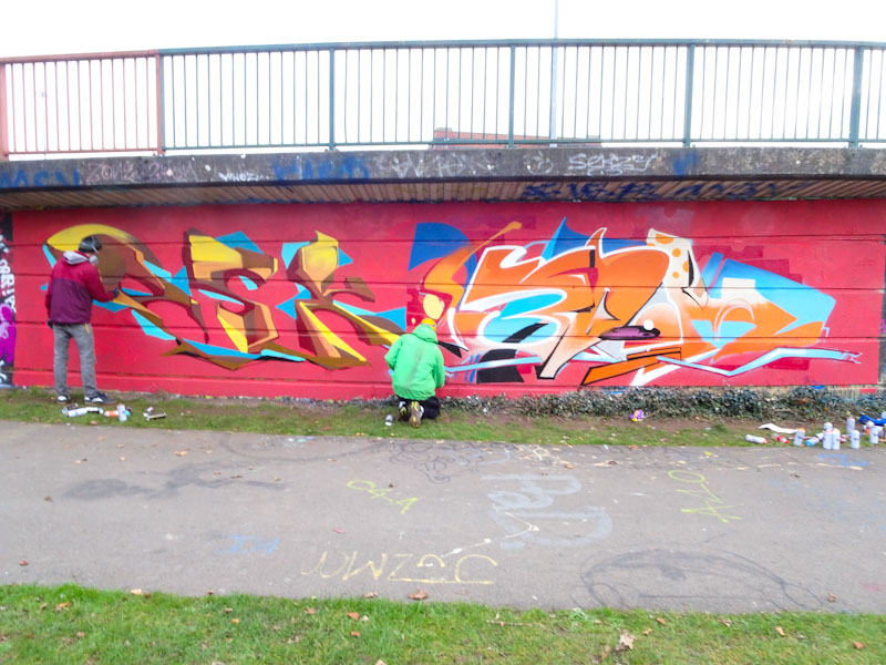 Ments and Sled One, Cumberland Basin, Bristol, December 2021