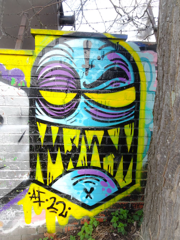 Angry Face, Peel Street Green, Bristol, February 2022