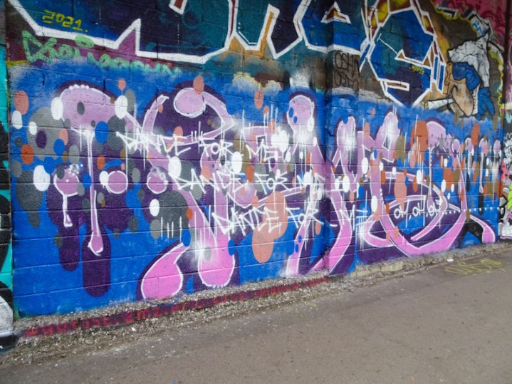 Logoe, M32 Cycle path, Bristol, January 2022