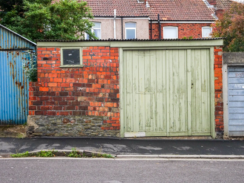 Back street garage door, Bristol, May 2022