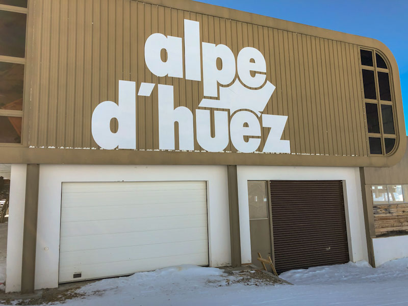 Utilitarian doors, Alpe d'Huez, France, February 2022
