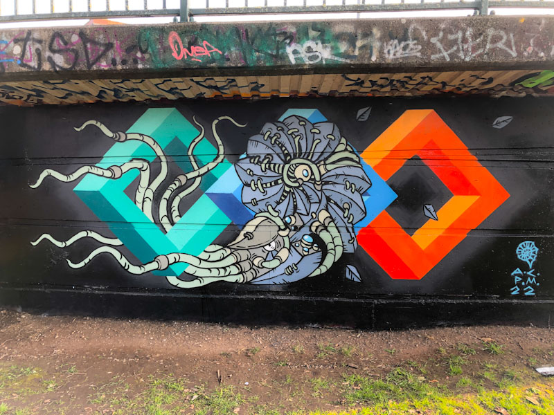 Andy Council and Paul Monsters, Cumberland Basin, Bristol, March 2022