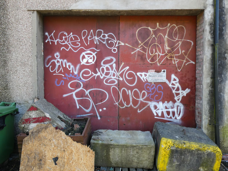 No way in through this door, Temple Meads, Bristol, March 2022