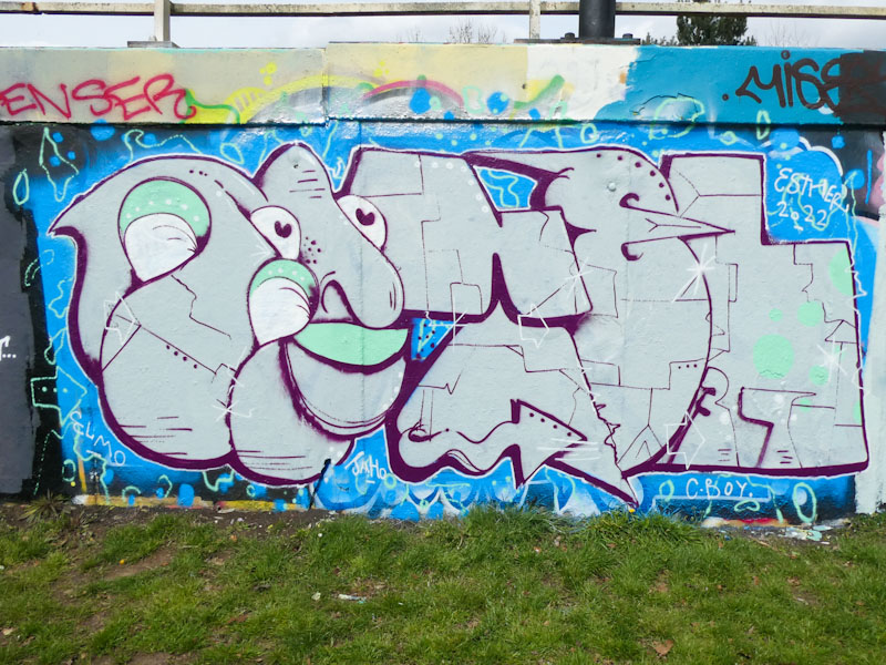 Dog bless the band, M32 roundabout, Bristol, April 2022