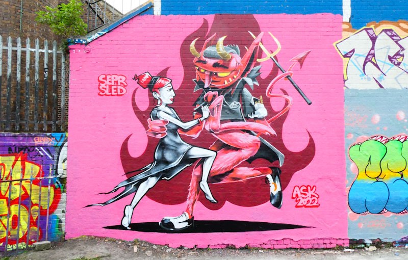 Sepr and Sled One, Dean Lane, Bristtol, April 2022