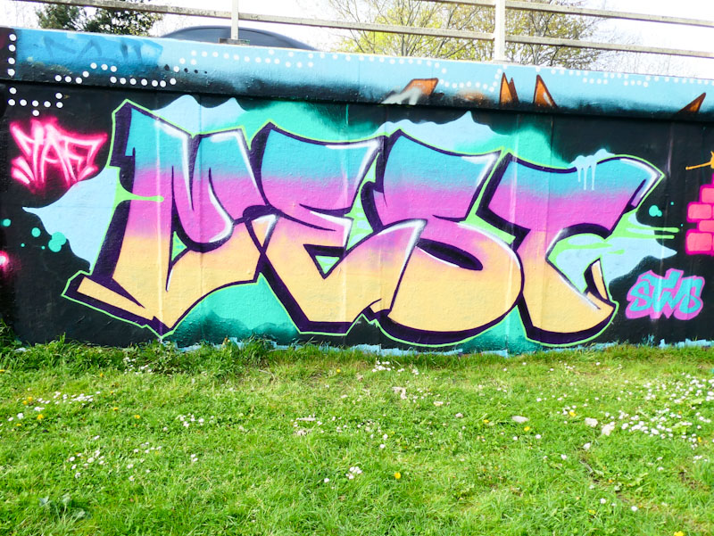 Mest, M32 roundabout, Bristol, April 2022