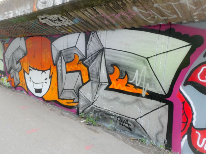 Face 1st, M32 Cycle path, Bristol, June 2022