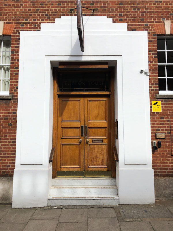 Stunning and austere period door, Westminster, London, May 2022