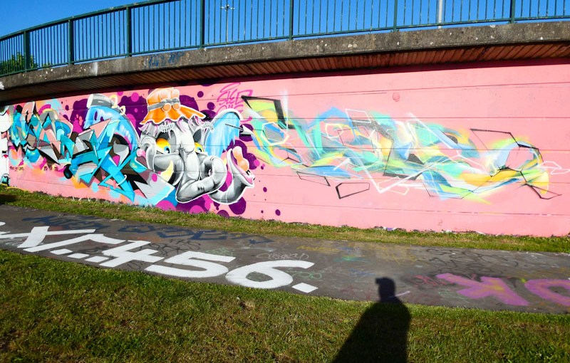 Smak, Sled One and Ments, Cumberland Basin, Bristol, May 2022