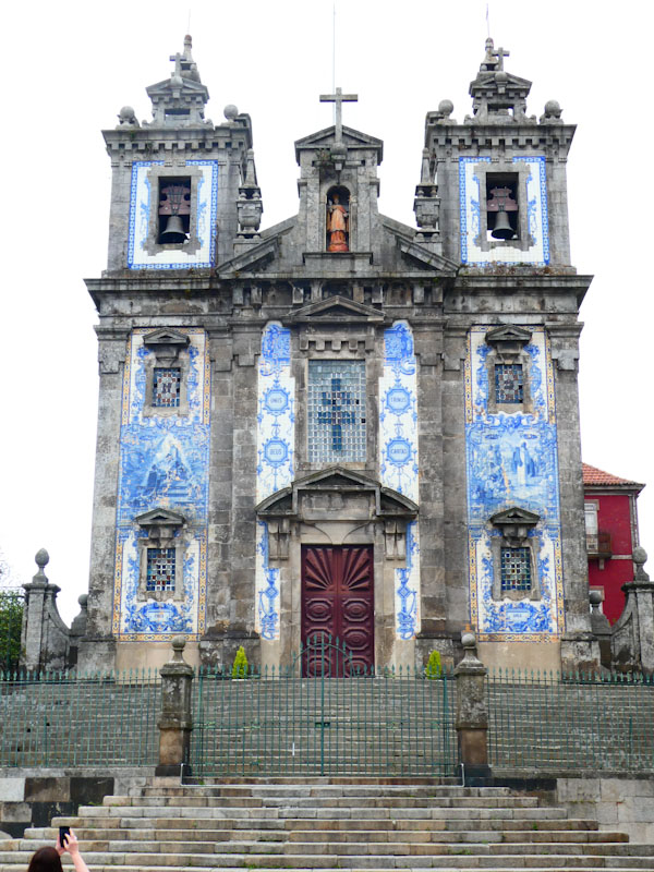 Church, doors and tiles, Porto, Portugal, June 2022
