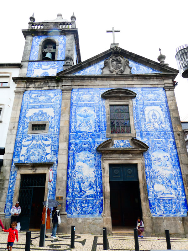 Church, doors and tiles, Porto, Portugal, June 2022