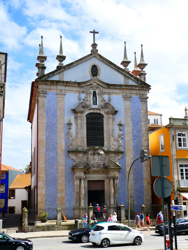 Church, doors and tiles, Porto, Portugal, June 2022